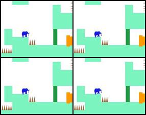 Palīdzi zilonim pieveikt visus līmeņus. Tavs mērķis ir tikt līdz izejai. Izmanto savas zināšanas par spēlēm, lai atrastu pareizo ceļu caur dažādiem pārbaudījumiem. Izmanto bultu taustiņus, lai vadītu ziloni. Dažreiz Tev būs jāizmanto arī pele.