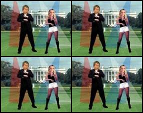 Tikai izklaides rakstura spēle. Vienkārši spied uz pogām, lai ASV eksprezidents Džordžs Bušs juniors un Britnija Spīrsa sāktu dejot duetā. Varat izvēlēties to kustības, fonu un apgaismojumu veidus.