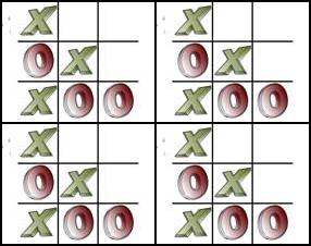 Desas: divi spēlētāji pēc kārtas liek krustiņu vai nullīti spēles laukumā 3x3. Vajag izveidot līniju no trim vienādiem simboliem un nedot pretiniekam izdarīt to pašu. Šoreiz jūs spēlējat pret datoru, var regulēt spēles sarežģītību.