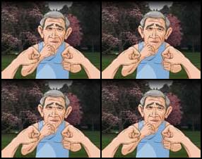 Vai vēlies iejusties Džordža Buša personībā un riktīgi izkauties ar Džonu Keriju Baltā Nama priekšā? Ja atbilde ir ”jā”, tad šī spēle ir domāta tieši tev. Izmanto tastatūras bultiņas, lai spēlētu, ar atstarpes taustiņu vari uzlikt bloku.