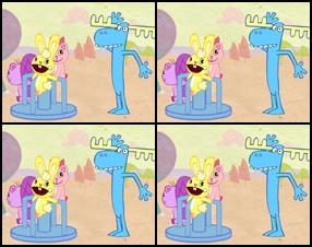Lieliskā mini šova Happy tree friends pirmā epizode. Spēlēšanās ar karuseli, kurš jāgriež uz riņķi, ir baigi jautrā, līdz ātrumi kļūs pārcilvēciski lieli un bērneļi sāk lidot milzīgos ātrumos. :)