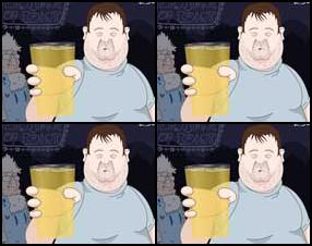 Ja šī cilvēka alus izliesies ārā no glāzes, tad viņam burtiskā nozīmē sados pa purnu. Kustiniet ar peli, lai kontrolētu glāzi, jo šim dzērājam uzticēt alus glāzi nevar.