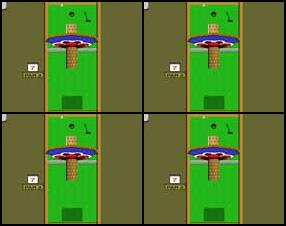 Šajā golfa versijā jums ir jātrāpa ar bumbu caurumā pēc iespējas mazākajā sitienu skaitā, vienlaikus izvairoties no šķēršļiem. Sākumā izvēlaties virzienu, kurā lidos bumba, tad pieregulējiet sitiena spēku (izstiepjot vai palaižot dzelteno līniju) un uzklikšķiniet.