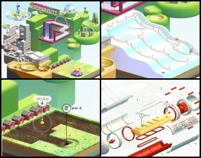 Ši ir vienkāršs mini golfs, tikai ar FANTASTISKU grafiku un spēles apkārtni. Tu atradīsi tādas lietas kā govis, slēpošanas trases, torpēdas, citplanētiešus un daudz citu lietu savā misijā, lai iedabūtu mazo bumbiņu visās 18 bedrītēs un iegūtu zemāko rezultātu. Izmanto peli, lai mērķētu, uzstādītu spēku un ripinātu bumbu.